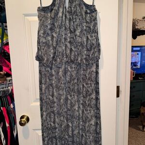 Lane Bryant snake print jumpsuit